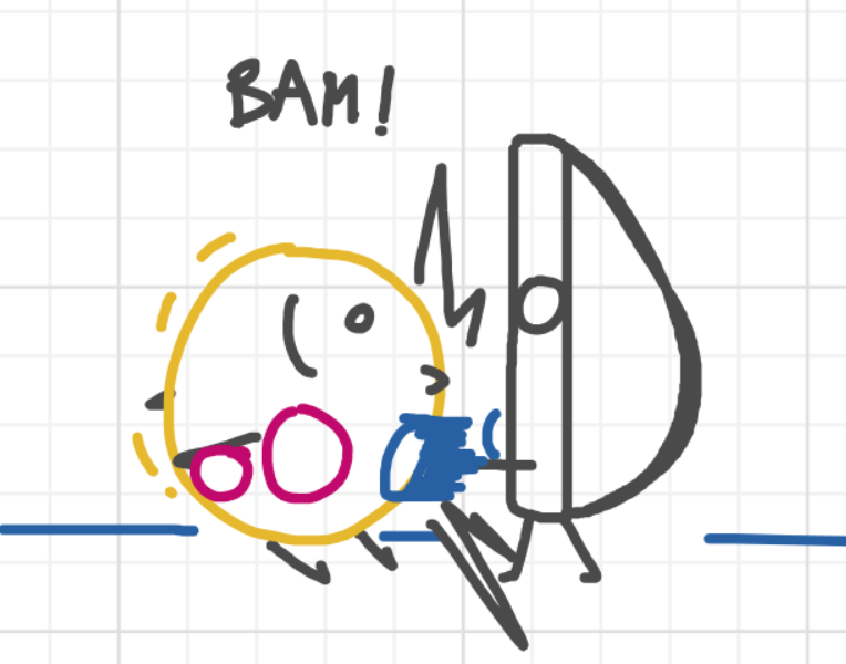 A panel from What's The Point, episode five of the Board Boards object show by Furretwalk/WalkingFurret.